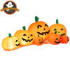 Inflatable 7.5 feet Halloween pumpkin patch with LED lights, waterproof design for indoor and outdoor use.