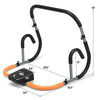 Portable exercise ab fitness crunch with heavy-duty steel construction for home gym workouts and total body exercises.