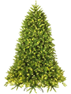7.5 Feet Artificial Fir Christmas Tree with LED Lights and 1968 Branch Tips