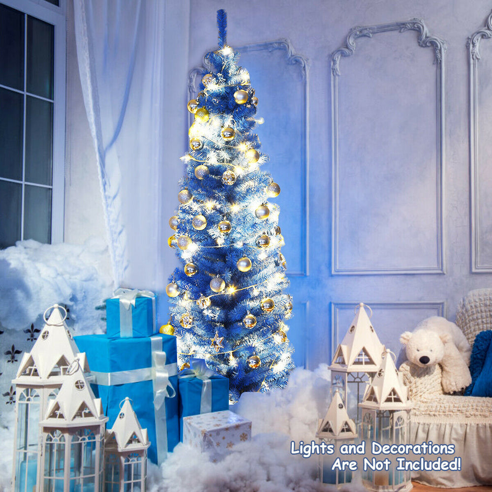6 Feet Unlit Pencil Slim Tree Artificial Christmas Tree - Gallery View 1 of 9