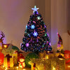 Colorful LED Optic Artificial Christmas Tree with snowflakes, 3 feet tall, perfect for holiday decor in any space.