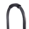 Close-up of the handle on a heavy-duty step stool, featuring a sturdy powder-coated iron construction for safety.