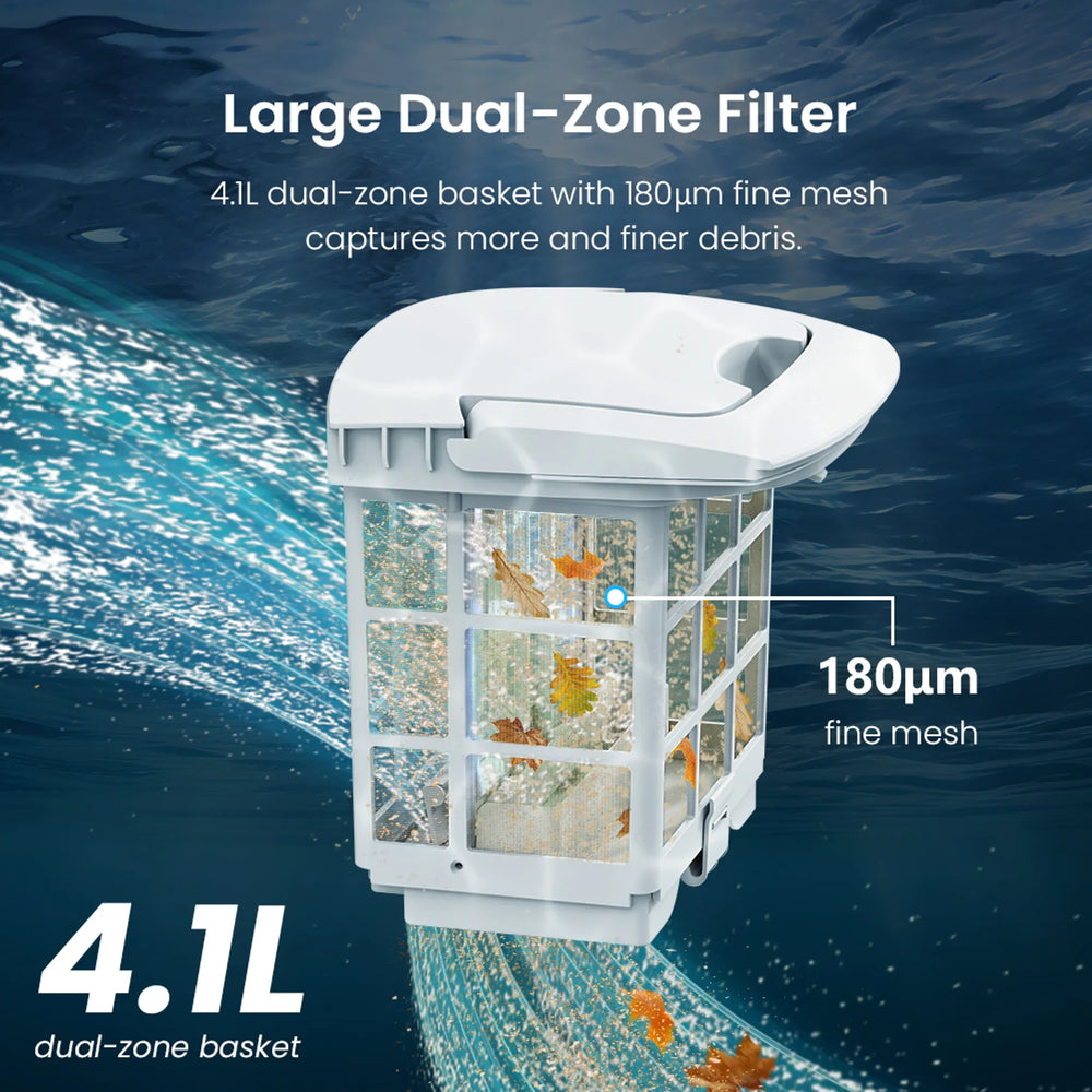 Poolmate Hydro 4 Robotic Pool Cleaner 1,614 sq. ft. 5070 GPH Adaptive Path New