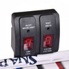 Electronic scorer for 42-inch air hockey table, featuring on/off and reset buttons, ideal for kids' gameplay.