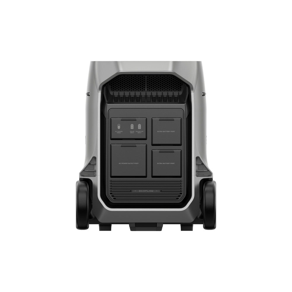 EcoFlow DELTA Pro 3 portable power station rear view