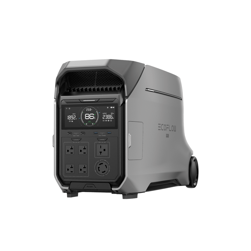 EcoFlow DELTA Pro 3 portable power station angled front view