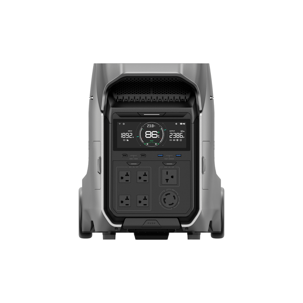 EcoFlow DELTA Pro 3 portable power station front view