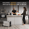 DELTA Pro 3 lifestyle image: 120/240V 4000W-rated output, up to 6000W with X-Boost