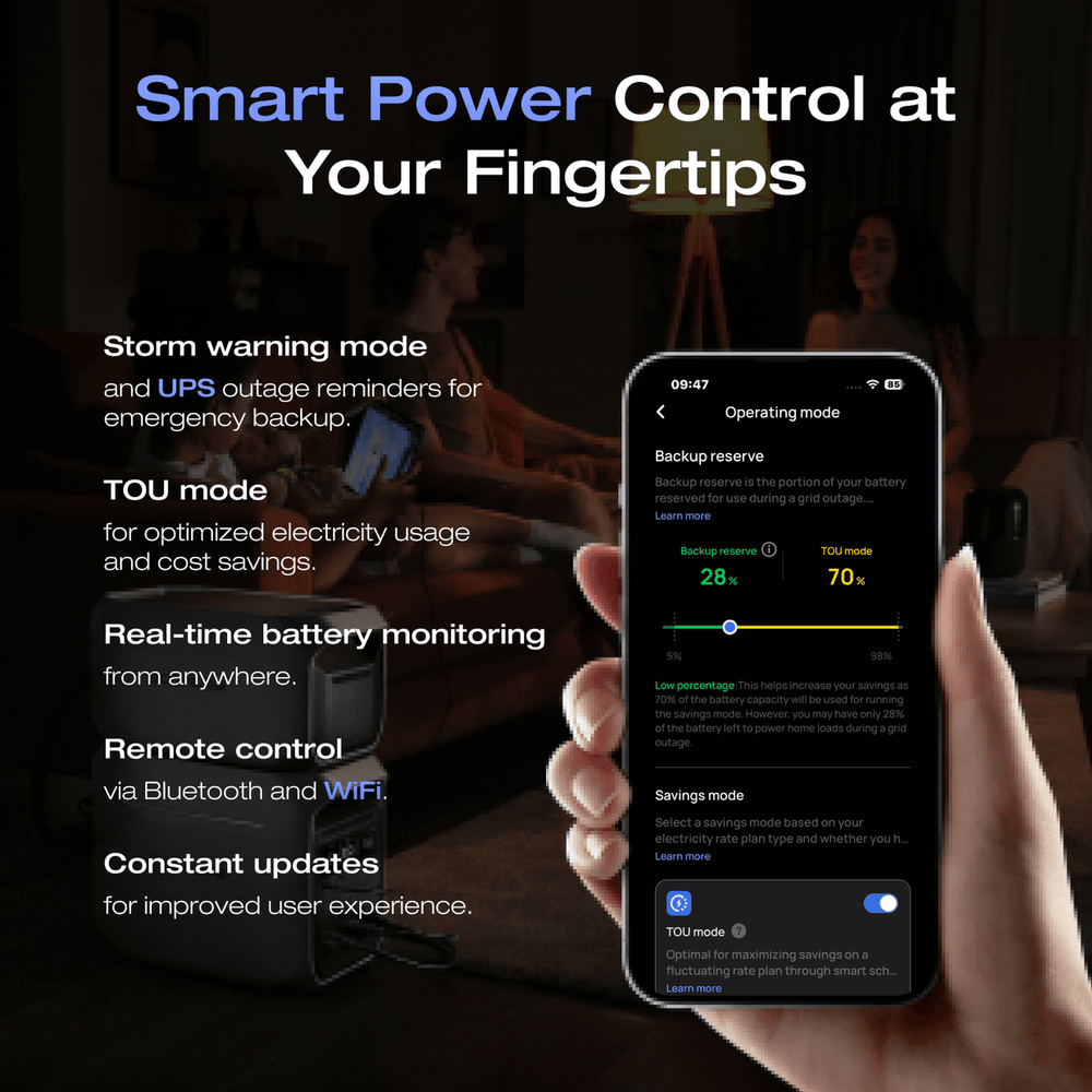 Smart Power Control at Your Fingertips - app monitoring and remote control