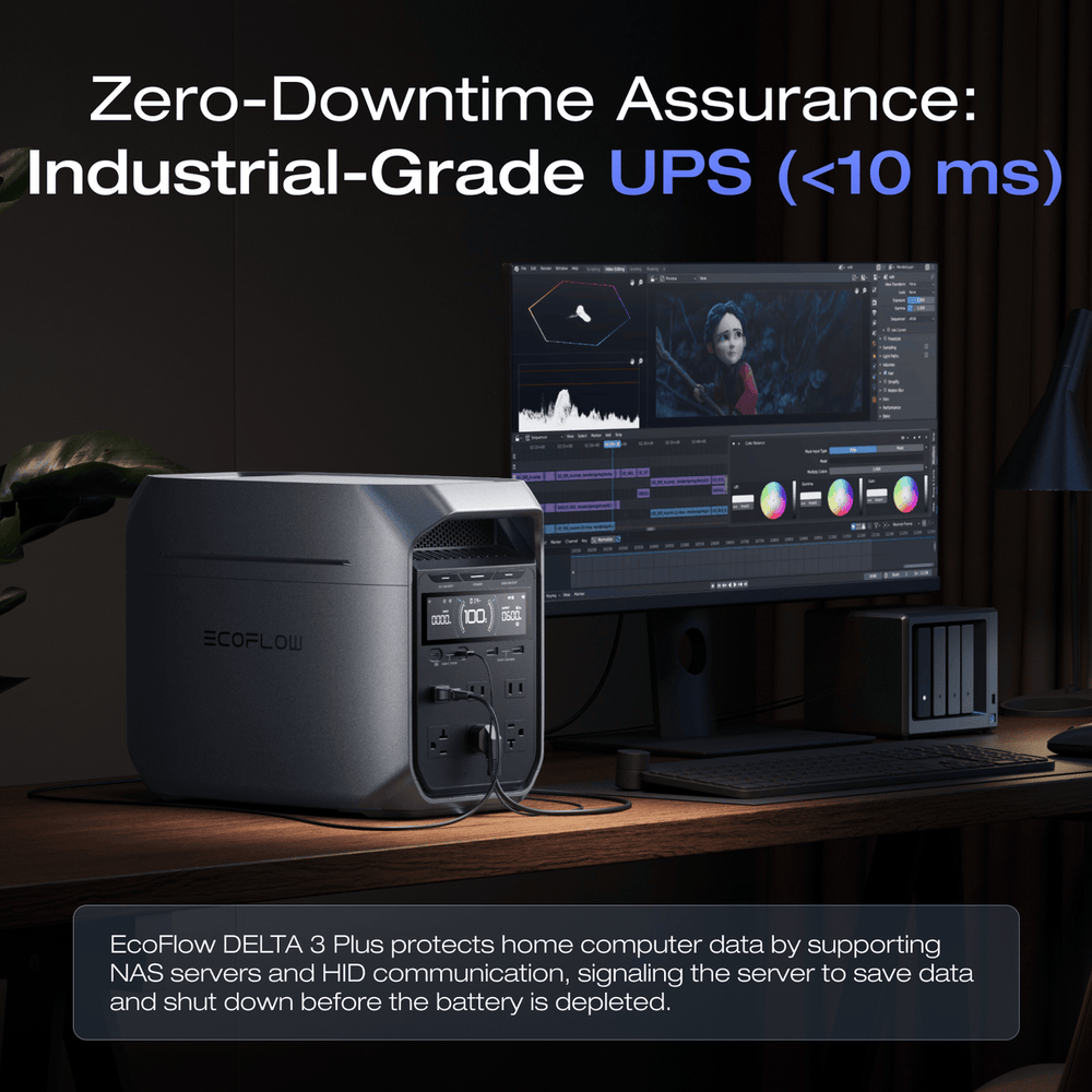 Zero-Downtime Assurance - Industrial-Grade UPS (<10 ms)