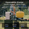 Expandable Energy - 1024Wh capacity and 1800W output, expandable up to 5kWh