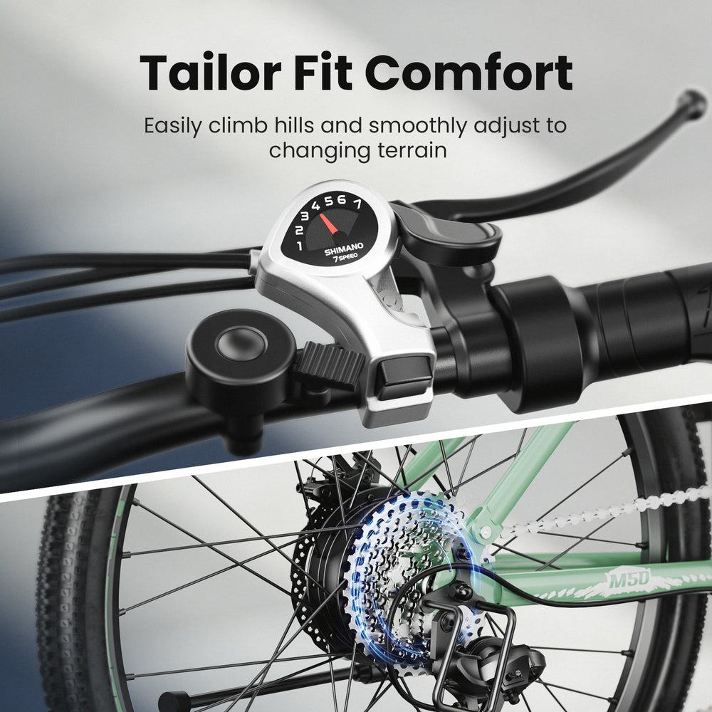 isinwheel M50 Mountain Ebike - Tailor Fit Comfort (Shimano 7-speed)