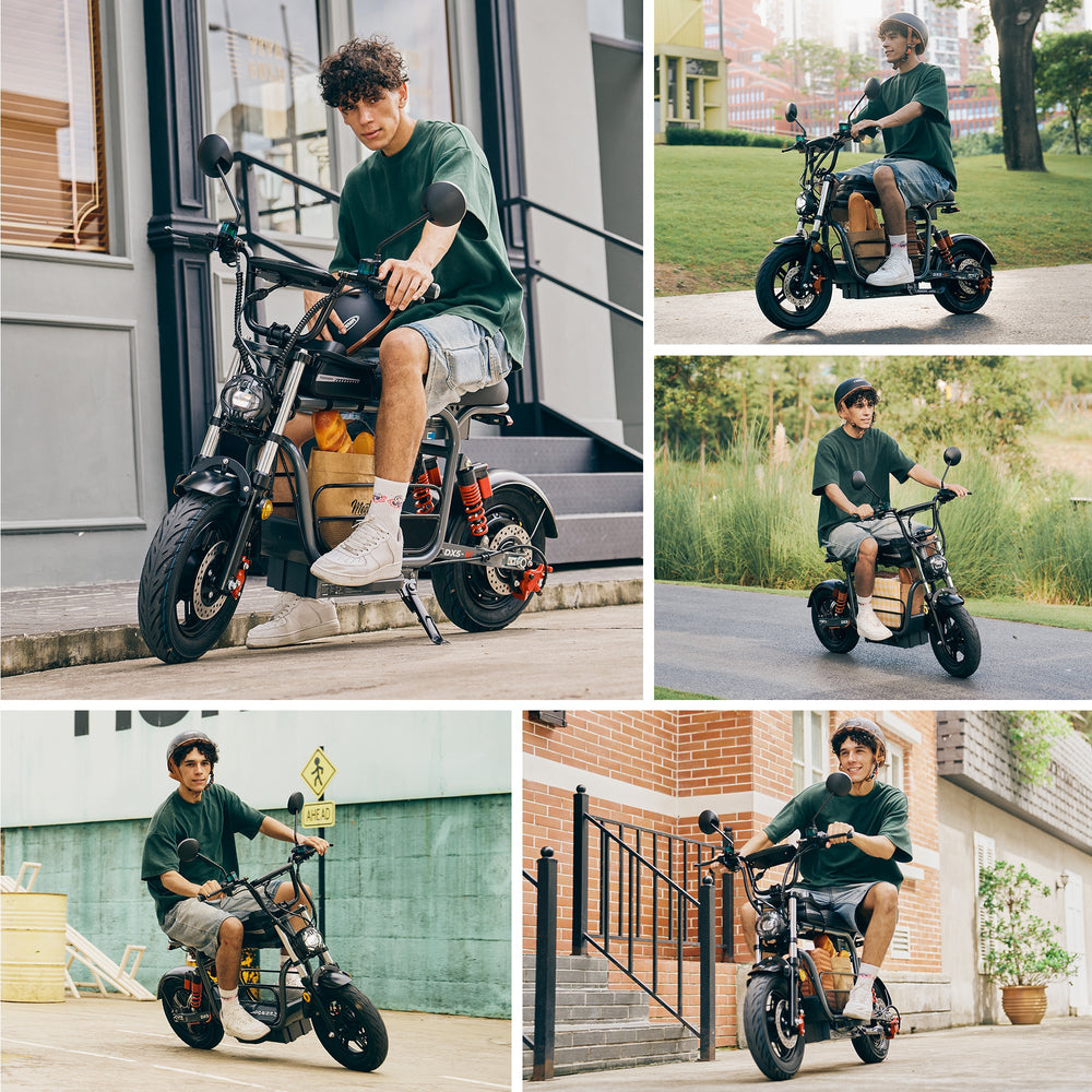 DX5 Electric Scooter lifestyle collage