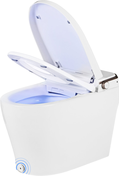 Costway Elongated Smart Toilet Bidet 1.28 GPF Auto Open Lid Heated Seat New