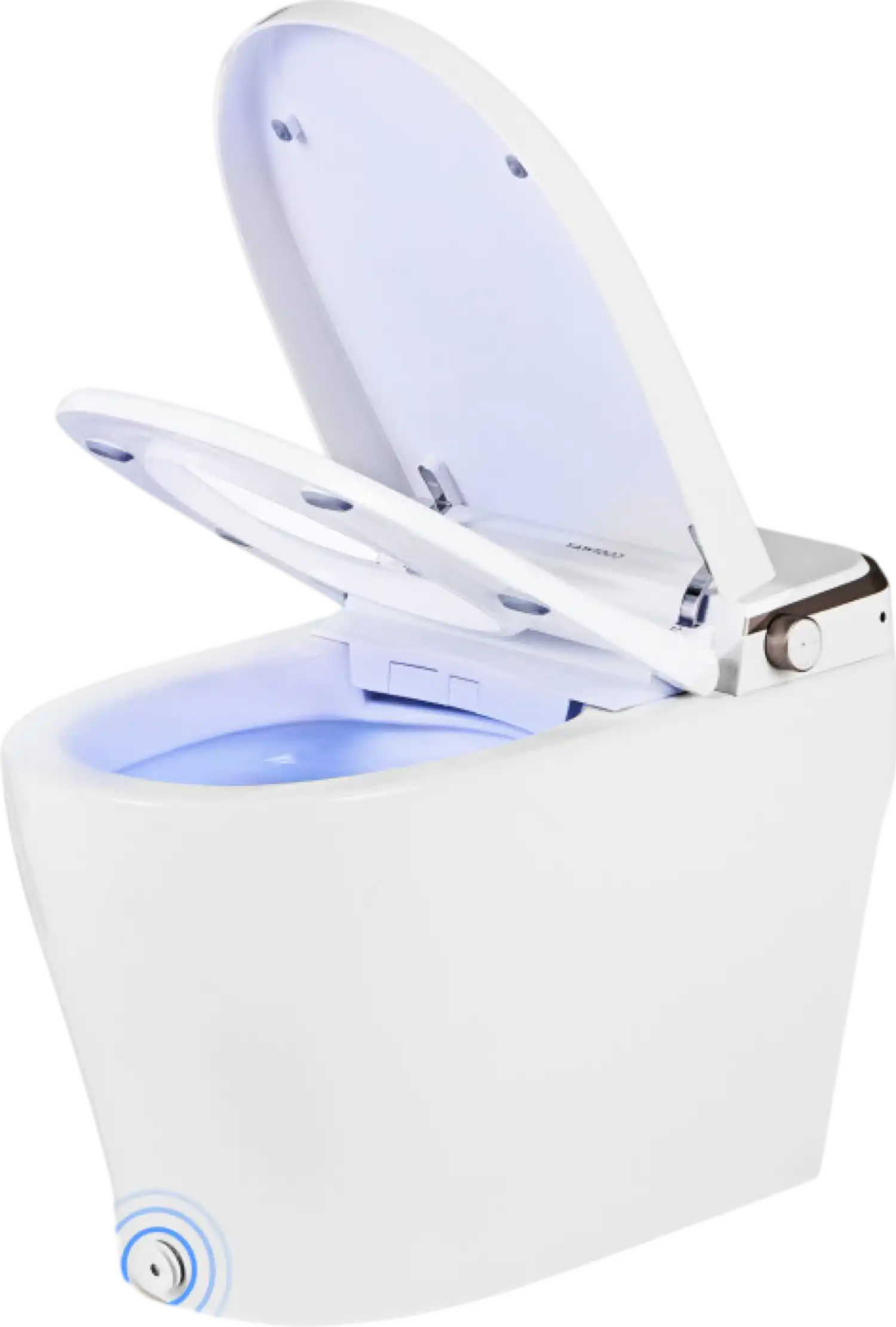 Costway Elongated Smart Toilet Bidet 1.28 GPF Auto Open Lid Heated Seat New