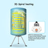 Portable ventless folding clothes dryer with 3D spiral heating technology, energy efficient for quick drying of.