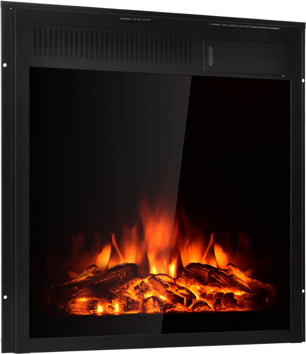 22.5 Inch Electric Fireplace Insert Freestanding and Recessed Heater
