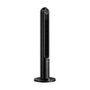 42-inch black tower fan with a sleek design, featuring a rotatable base for enhanced airflow coverage in any setting.