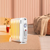 Portable 700 W electric oil-filled radiator heater with mechanical control and overheating protection for safe, silent.