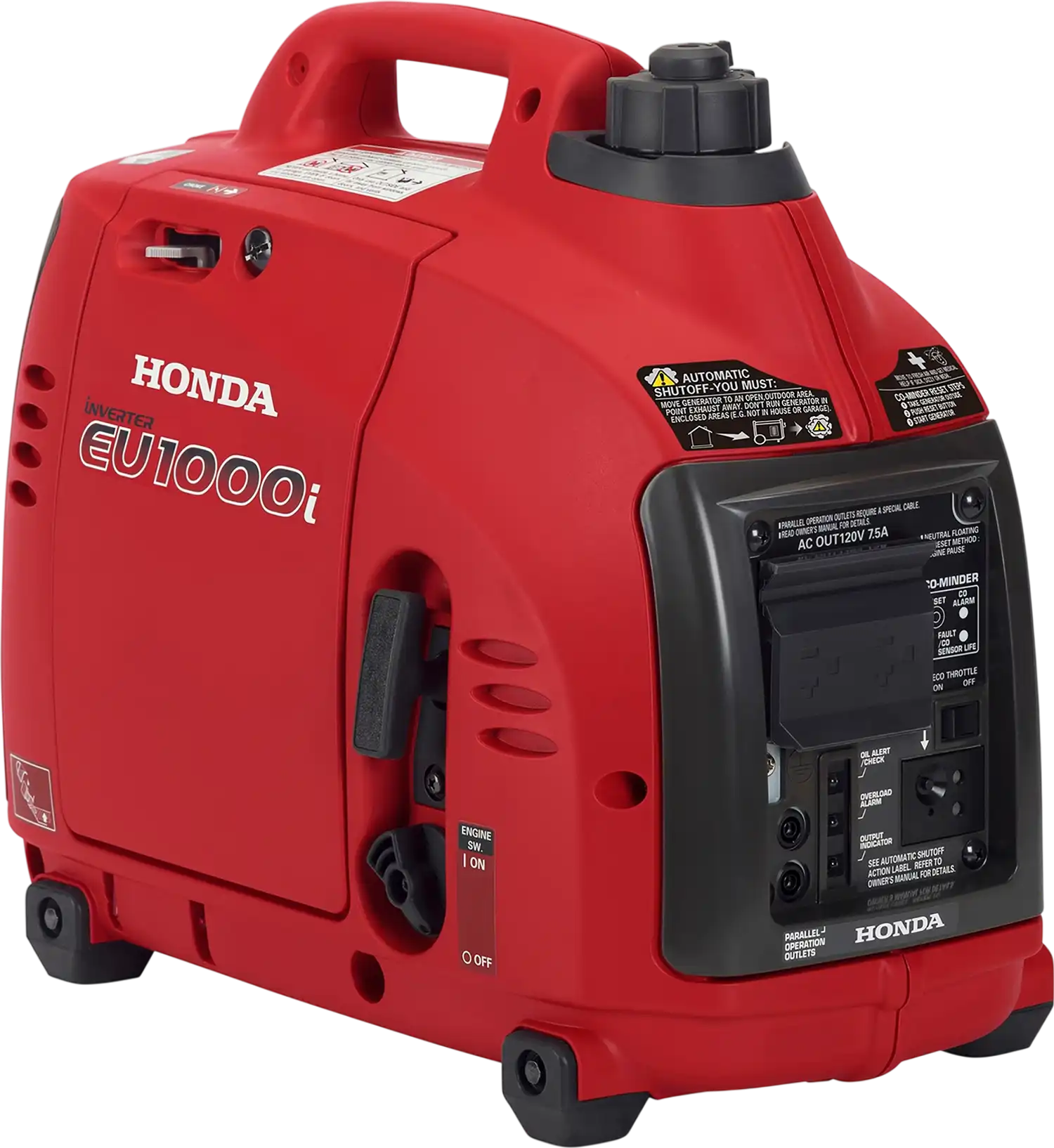 Honda EU1000i Generator 900W/1000W Gas Inverter Low THD CO Detection Manufacturer Reconditioned