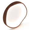 Modern 24W LED ceiling light with wood pattern and metal frame, ideal for stylish illumination in various rooms.