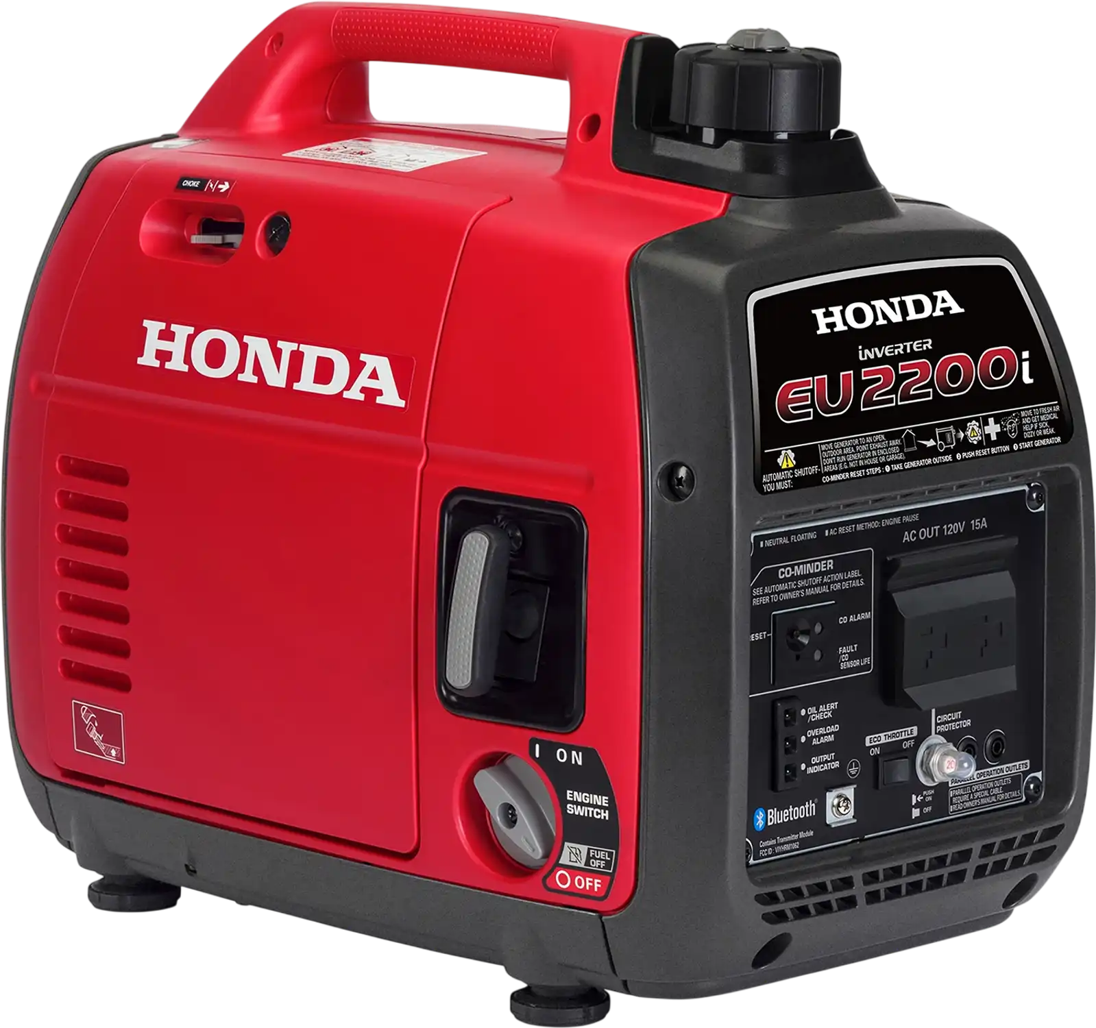 Honda EU2200i Generator 1800W/2200W Gas Inverter Low THD CO Detection Bluetooth Manufacturer Reconditioned