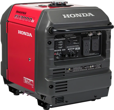 Honda EU3000iS Generator 2800W/3000W Gas Inverter 30A Low THD CO Detection Electric Start Manufacturer Reconditioned