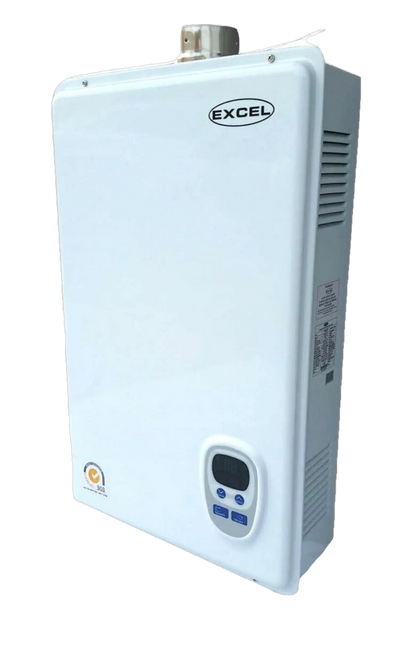 Excel 10009 Pro 6.6 GPM Liquid Propane LP Tankless Water Heater Whole House with Flue Kit New