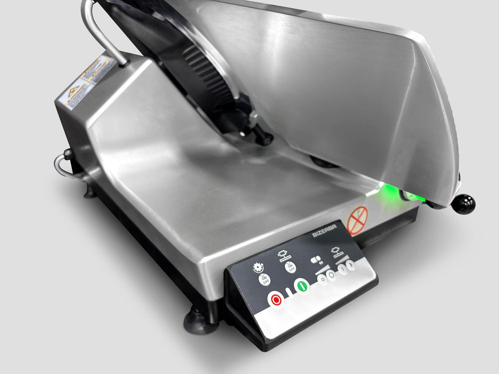 Bizerba Automatic Meat Slicer Gravity Feed Safe Blade Removal 13" Blade 1/2 HP GSPSBRHDI90 New