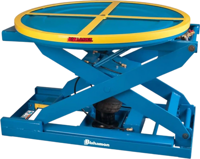Bishamon EZ Loader Pallet Positioner Pneumatic Self-Leveling Table 4000 Lbs Load New