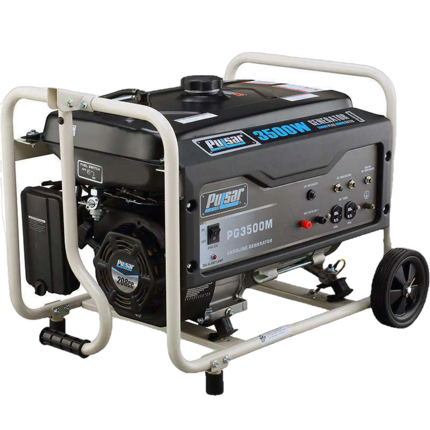 Pulsar PG500M 3500W/3000W Portable Gas Generator New