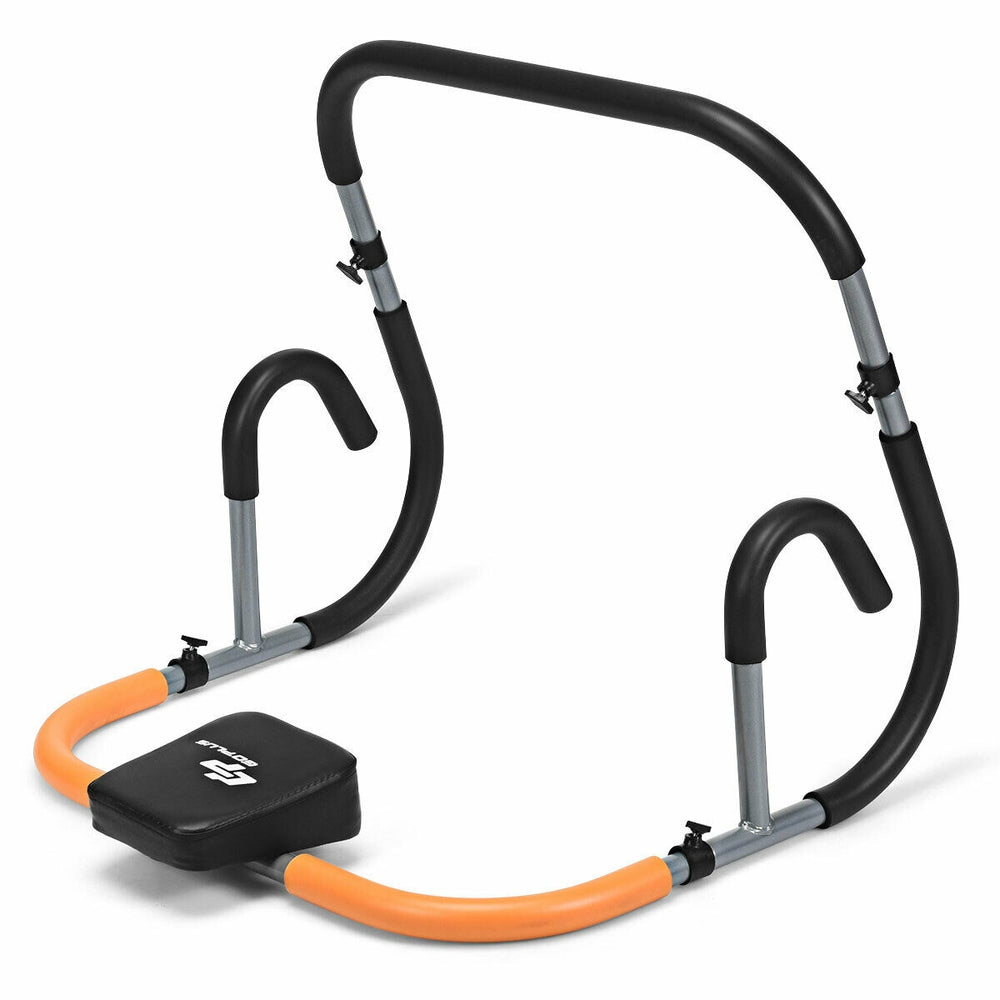Portable exercise ab fitness crunch with heavy-duty steel construction for home gym workouts, ideal for all fitness.