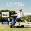 Vocic D50 Mobility Scooter 4-Wheel Lightweight Folding 15.5 Mile Range 250W 3.7 MPH New