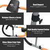 Close-up of the Portable Exercise Ab Fitness Crunch showing head support and sturdy steel construction for home gym use.