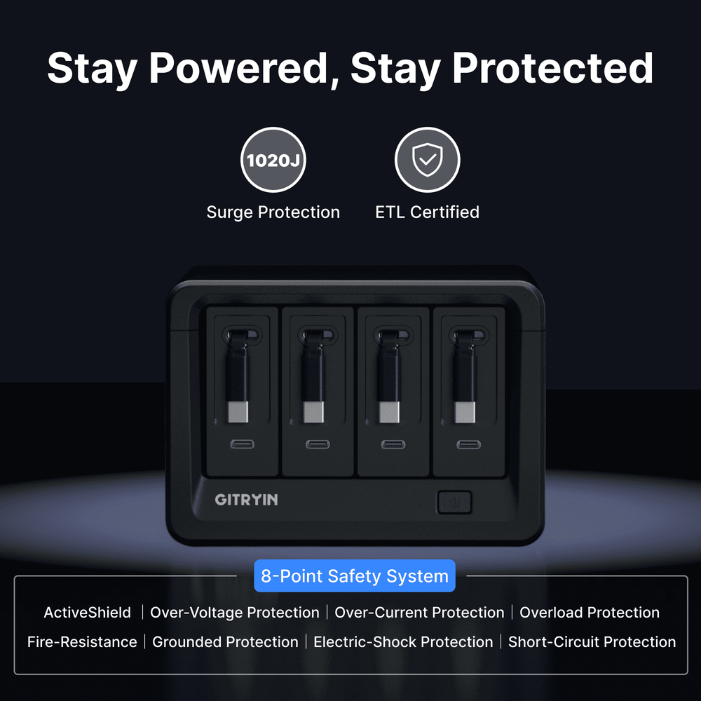 Giraffe Tools Desktop Charging Station 12-in-1 40W Combo New