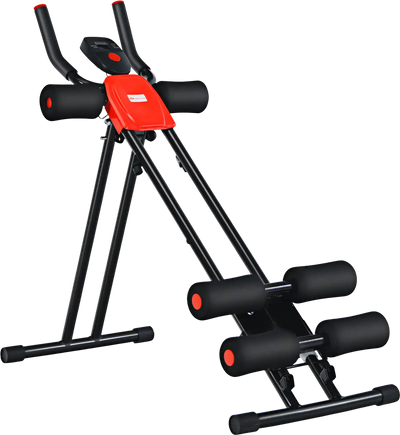 Costway Foldable Adjustable Core Abdominal Trainer LCD Display 39168025 New