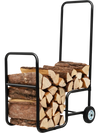 Firewood Log Cart Carrier with Anti-Slip and Wear-Resistant Wheels