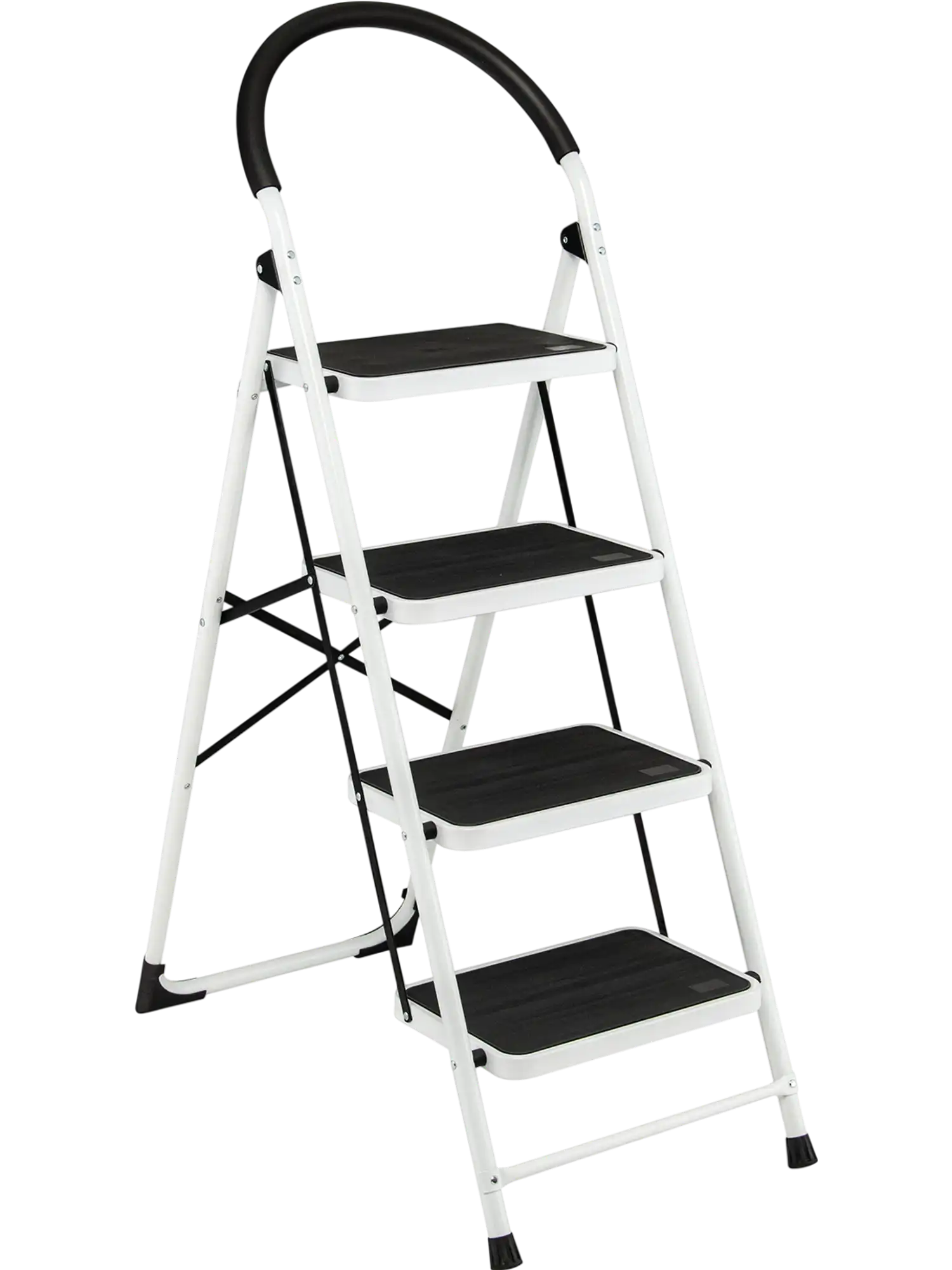 Costway 4-Step Folding Ladder Anti-Slip Platform 330 lbs 23458190 New