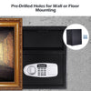 Digital deposit safe box with front load access, constructed from 3 mm solid steel, ideal for secure cash and valuables.
