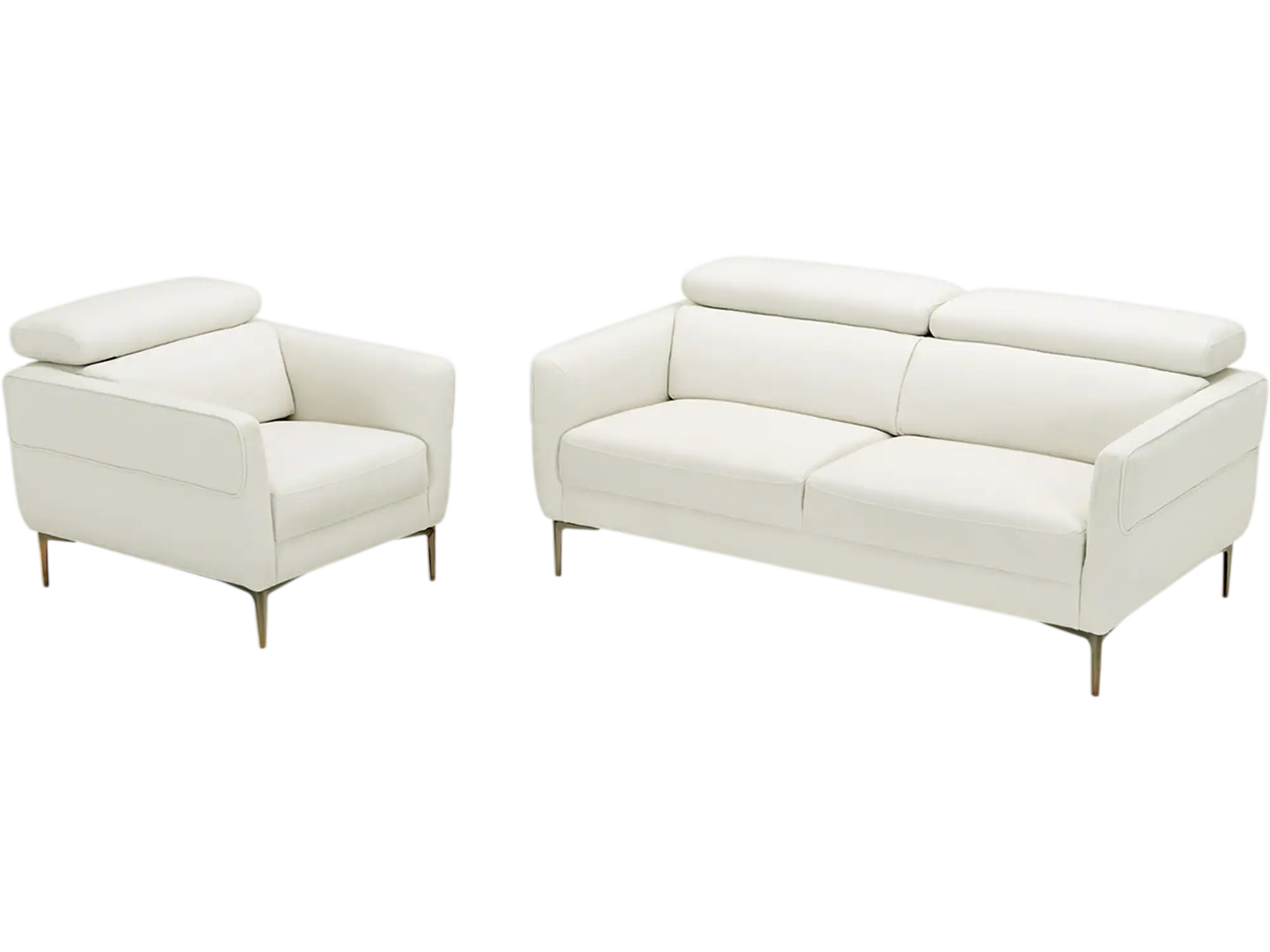 Costway Modern Sofa Set Adjustable Headrest 26731598 New