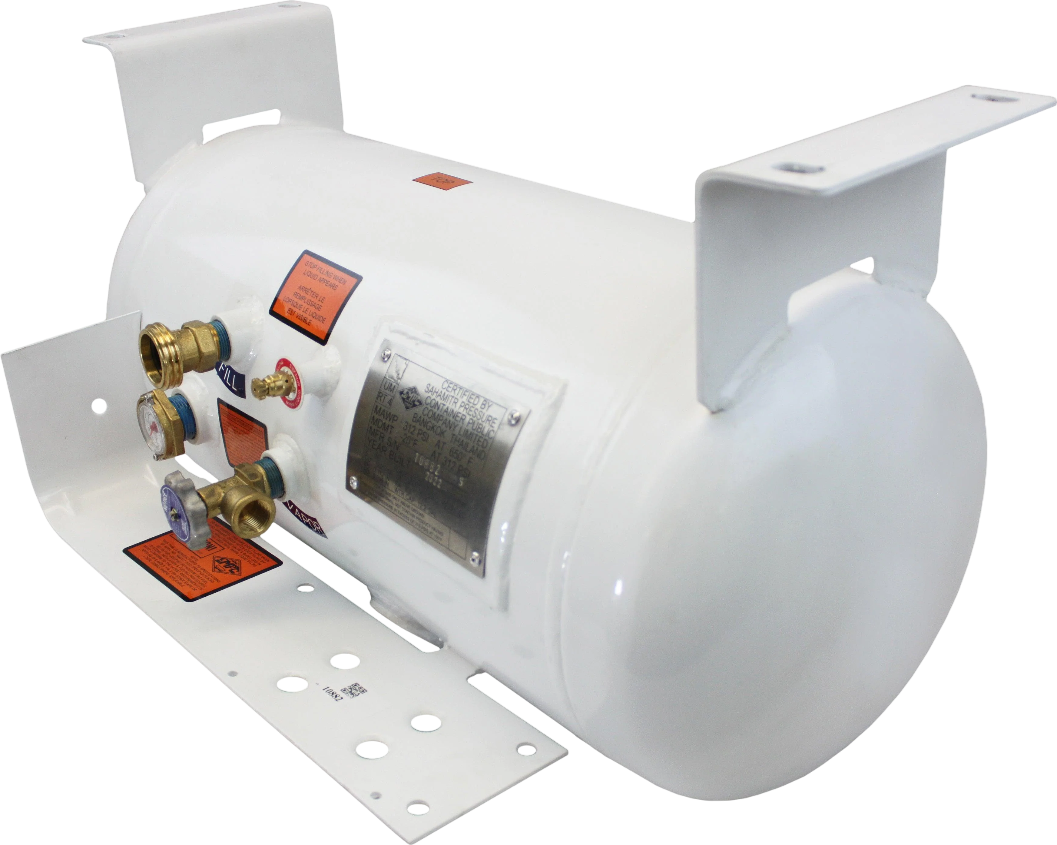 Flame King RV Propane Tank 12.2 Gal. Horizontal ASME 28