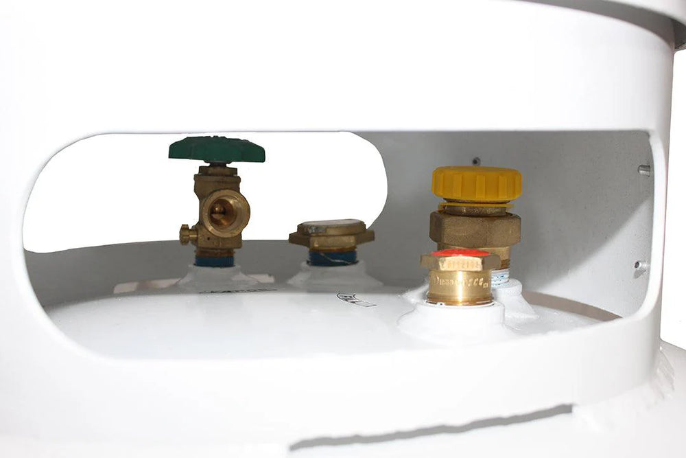 Flame King Propane Cylinder ASME 420 lbs 120 Gal. with Float Gauge and Relief Valve New