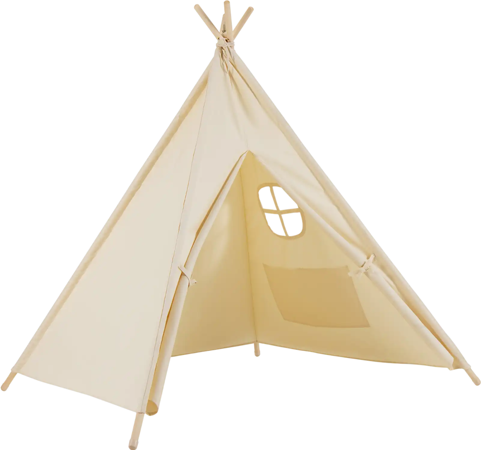 Costway Foldable Kids Canvas Teepee Play Tent 39025647 New