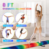 Folding balance beam with multicolor design, solid wood base, and anti-slip bottom, ideal for home training and.