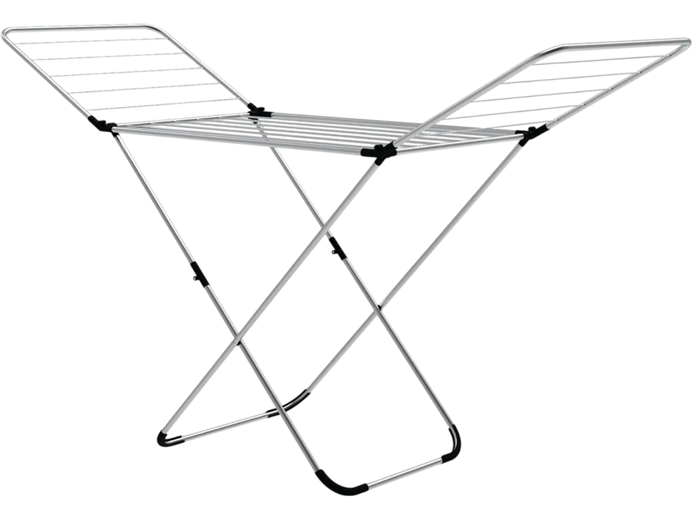 Folding Clothes Drying Rack with Adjustable Wings for Indoor and Outdoor Use