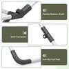 Close-up of the folding clothes drying rack's flexible rotation shafts and solid connectors for adjustable wings.