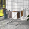 Folding clothes drying rack with adjustable wings, sturdy aluminum, ideal for indoor and outdoor use, perfect for.