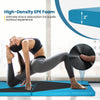 4-panel folding exercise gym mat in black and turquoise, featuring high-density EPE foam for safe workouts and easy.