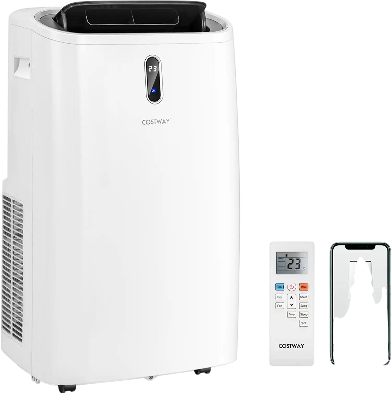 Costway 12000 BTU Portable Air Conditioner Smart App Control 09831762 New