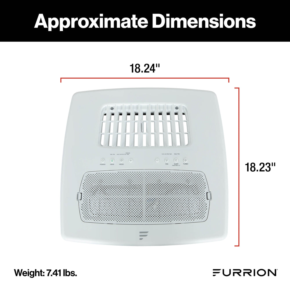 Furrion Chill® Cube Ducted Air Distribution Box (R32) with Remote - White #FACT18VSDA-PS-AM